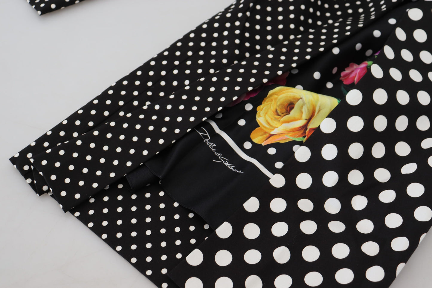 Dolce & Gabbana Multicolor Polka Dots High Waist Pants