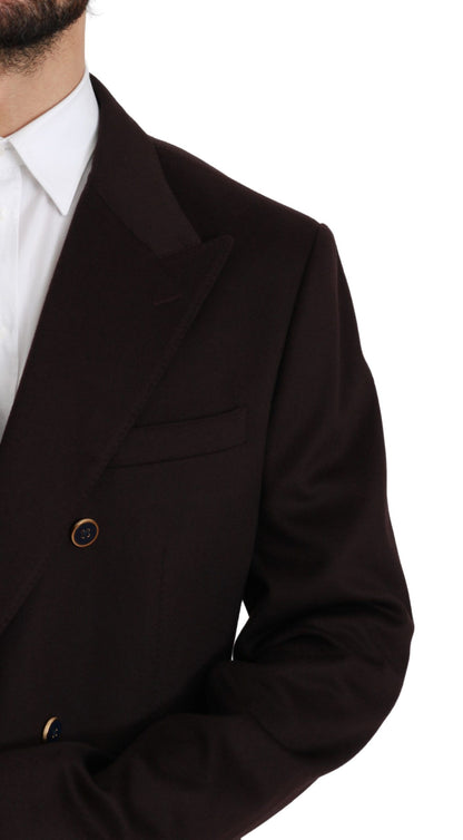 Dolce & Gabbana Bordeaux Cashmere Coat TAORMINA Blazer
