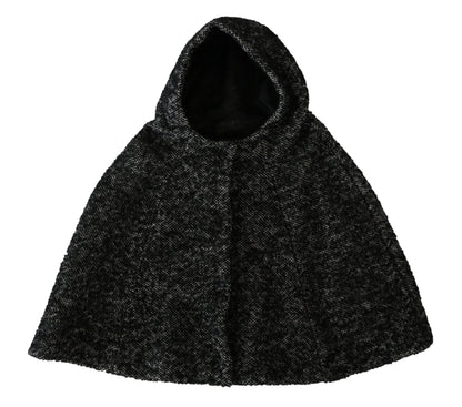 Dolce & Gabbana Gray Tweet Wool Kaftan Jacket Coat Top