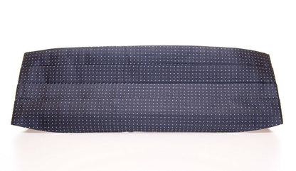 Dolce & Gabbana Blue Waist Smoking Tuxedo Cummerbund Belt