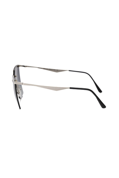 Frankie Morello Silver Metallic Women's Sunglass