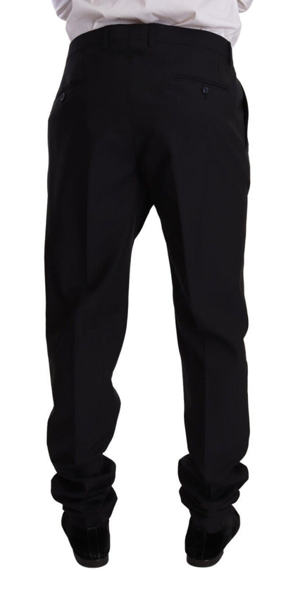 Dolce & Gabbana Blue GOLD Wool Single Breasted 2 Piece Suit