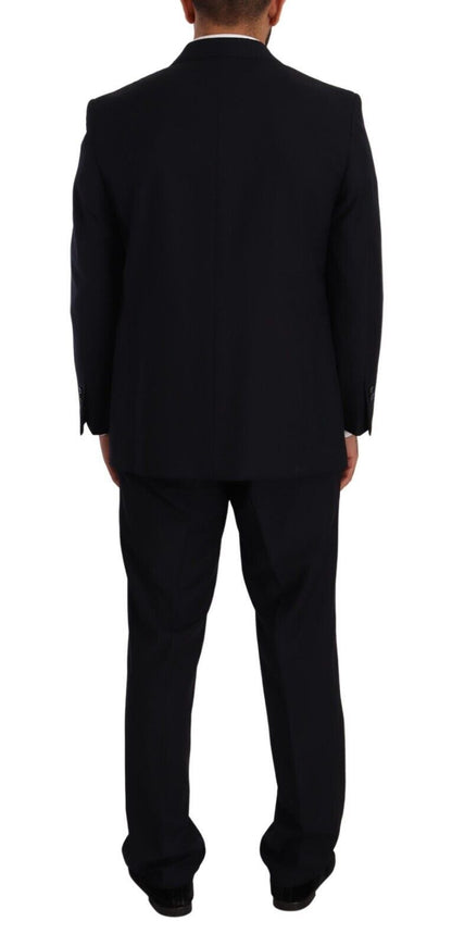 Domenico Tagliente Blue Polyester Single Breasted Formal Suit