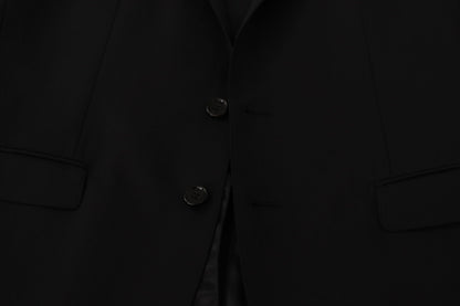 Dolce & Gabbana Black Single Breasted Jacket MARTINI Blazer