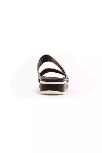 Péché Originel Silver Textile Sandal
