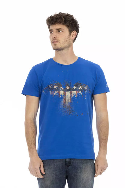 Trussardi Action Blue Cotton Men's T-Shirt