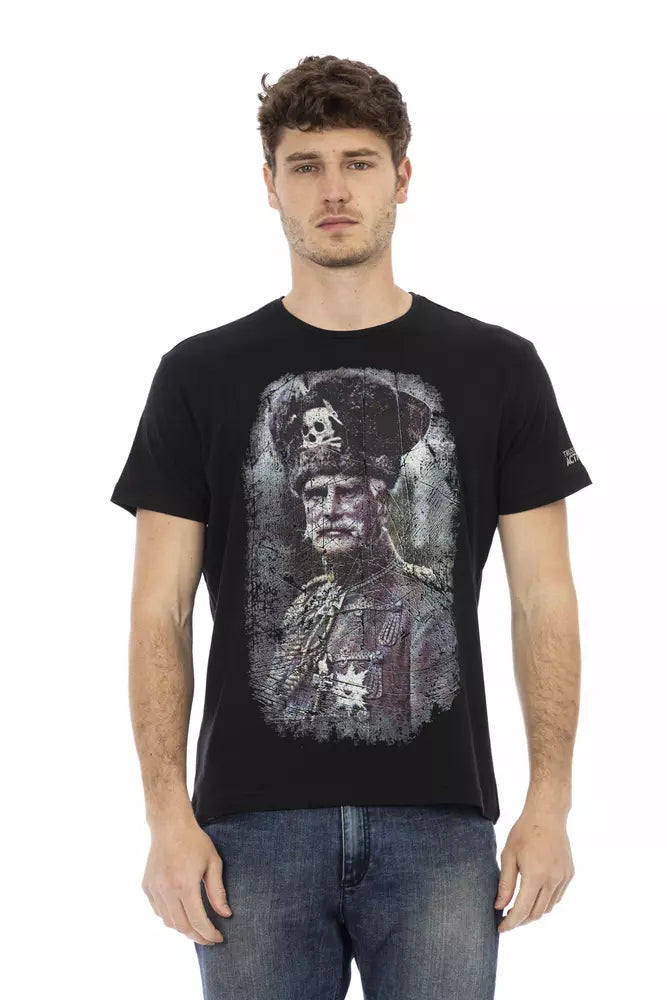Trussardi Action Black Cotton Men's T-Shirt