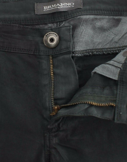 Ermanno Scervino Green Slim Jeans Denim Pants Straight Leg Stretch