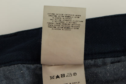 GF Ferre Blue Stretch Straight Fit Pants Chinos