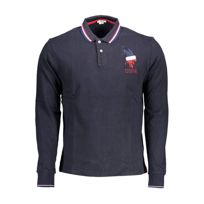 U.S. POLO ASSN. Blue Cotton Men's Polo Shirt