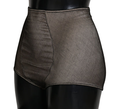 Dolce & Gabbana Bottoms Underwear Beige With Black Net