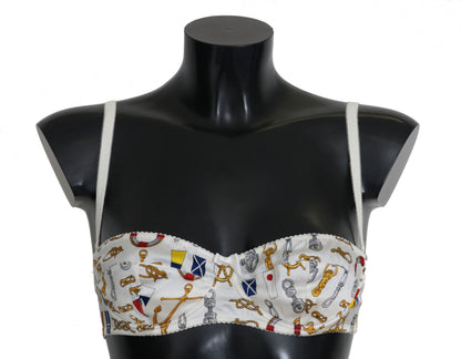 Dolce & Gabbana White Balconcino Sailor Print Underwear